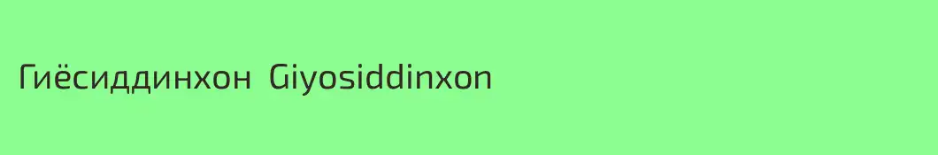 Гиёсиддинхон  Giyosiddinxon